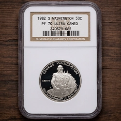1982-S George Washington 250th Anniversary of Birth Silver Half Dollar NGC Proof-70 UC